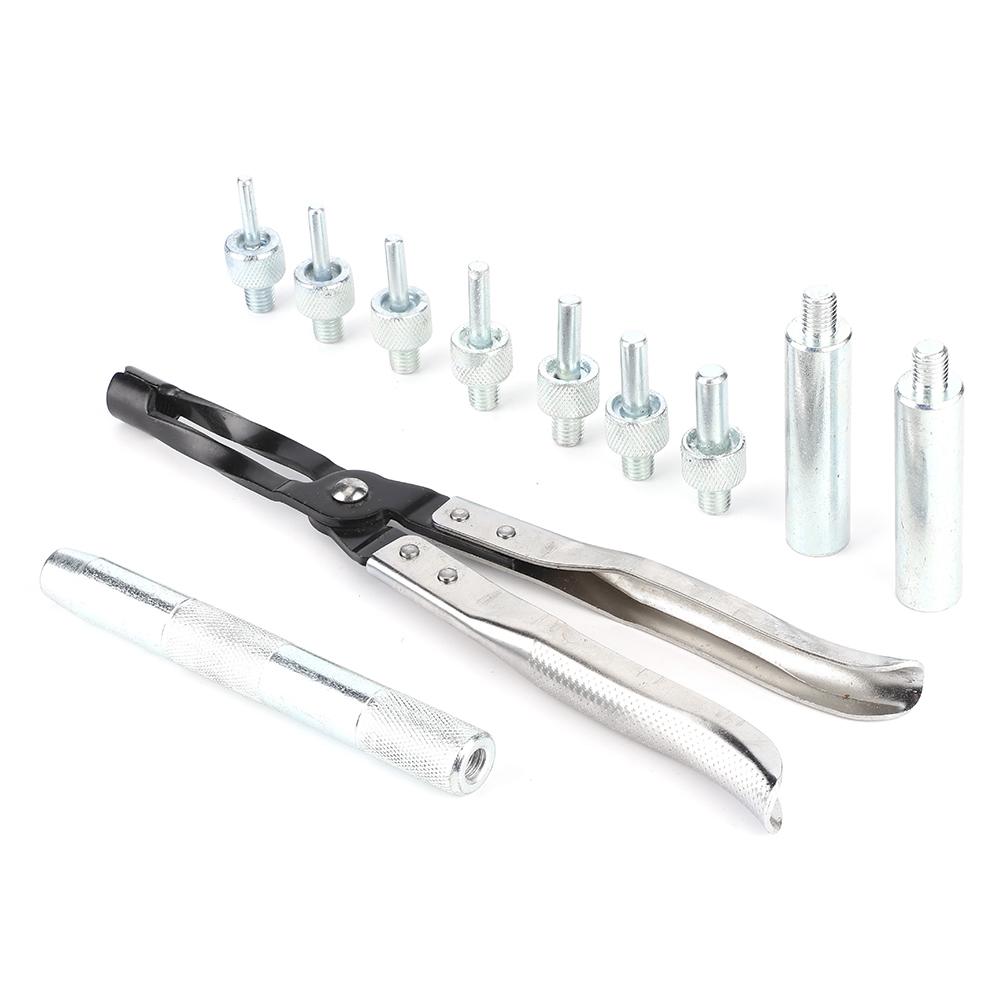 11pcsset Valve Stem Seal Pliers Removal Install Kit Long Drive Handle Automotive Garage Tools