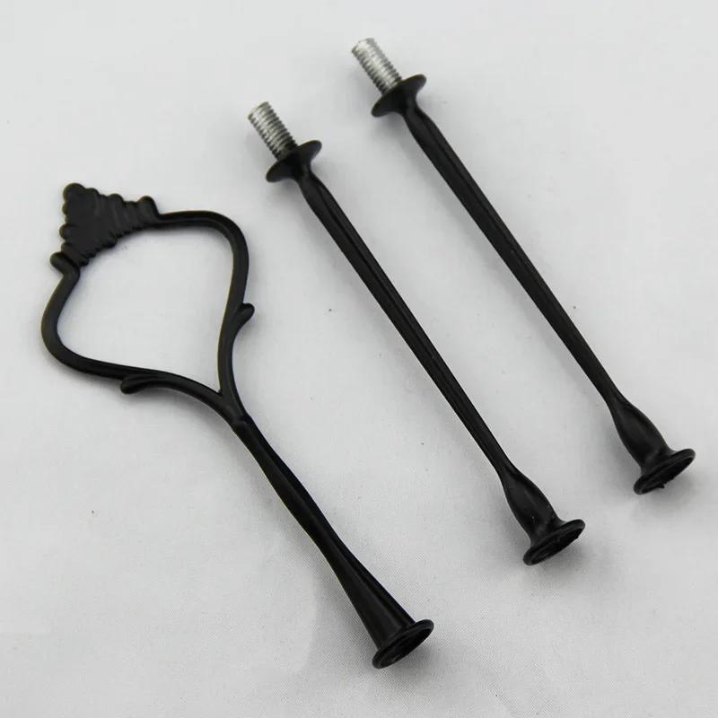 Корона 3-х уровневая подставка для торта, кекса, ручка, фурнитура, держатель для фруктового подноса, торта, домашняя кухня, столовая, инструмент для торта