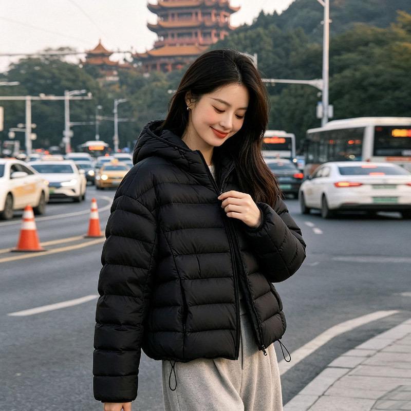 Short down jacket women's new turtle back ribs women's winter women's clothing duck down Pinghu Korean version loose large size
