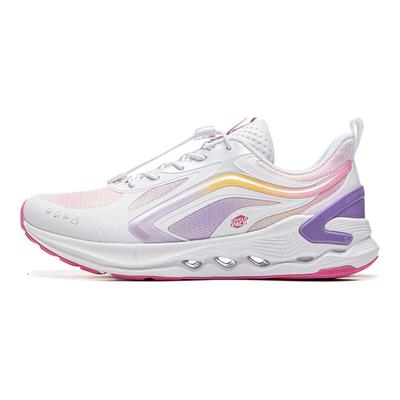 Детские кроссовки для бега Li Ning Удобные Прочные Повседневные Простые Детские кроссовки Стандартный-Белый Персиково-Розовый Светло-Ирисовый-Фиолетовый YKFU096-2