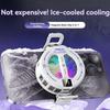 2‑in‑1 Semiconductor Magnetic Gaming Phone Cooler Fast Cooling RGB Digital Display for iPhone Samsung S25 Android iPad Xiaomi