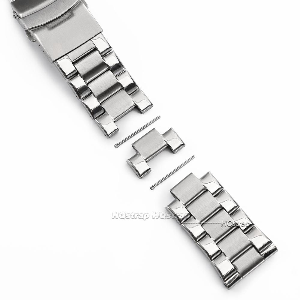 Металлический ремешок для Seiko с раскладывающейся застежкой 20 мм 22 мм 24 мм Браслет из нержавеющей стали Деловая наручная повязка Запасные аксессуары