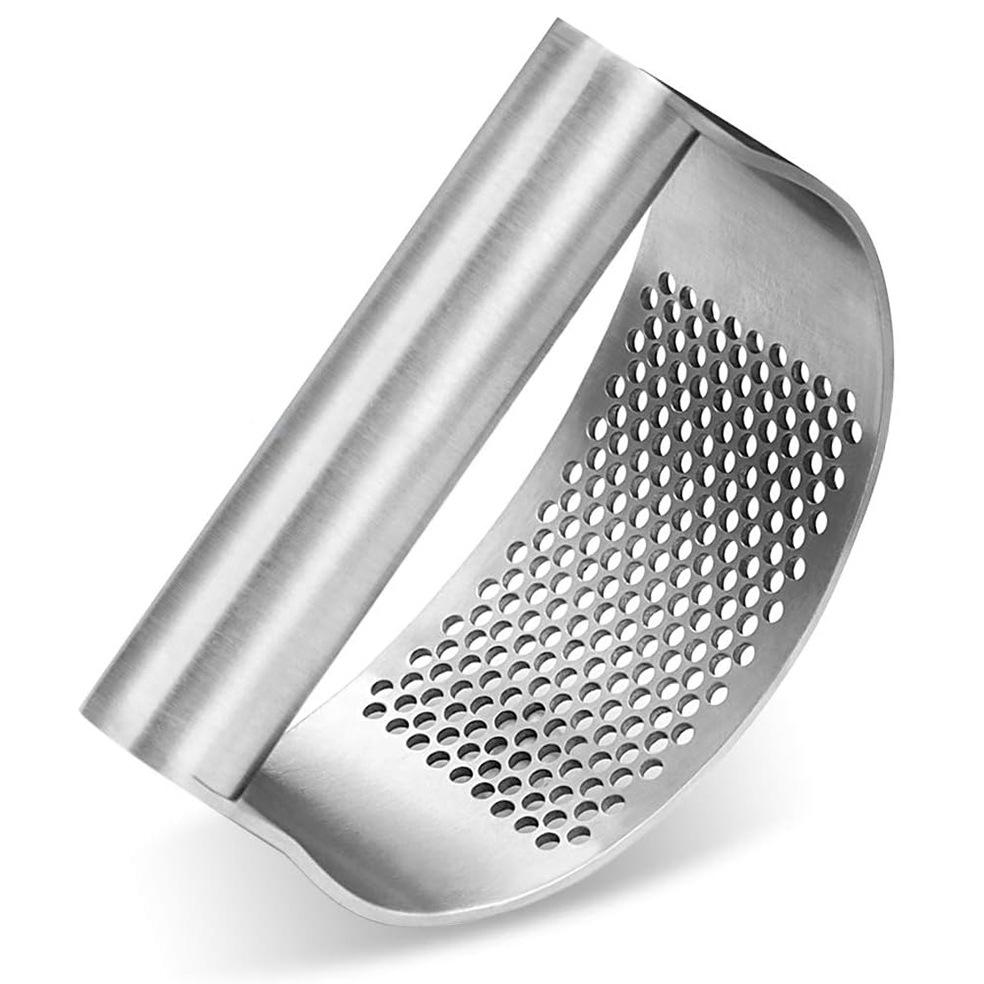Stainless Steel Garlic Press Squeezer Manual Garlic Ginger Crusher Garlic Cutting Mince Tools Kitchen Gadgets
