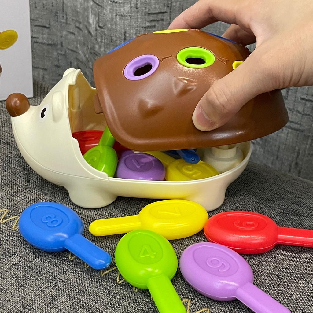 Цветные игрушки-ежики для малышей - развивают координацию рук и глаз, навыки решения проблем и критическое мышление