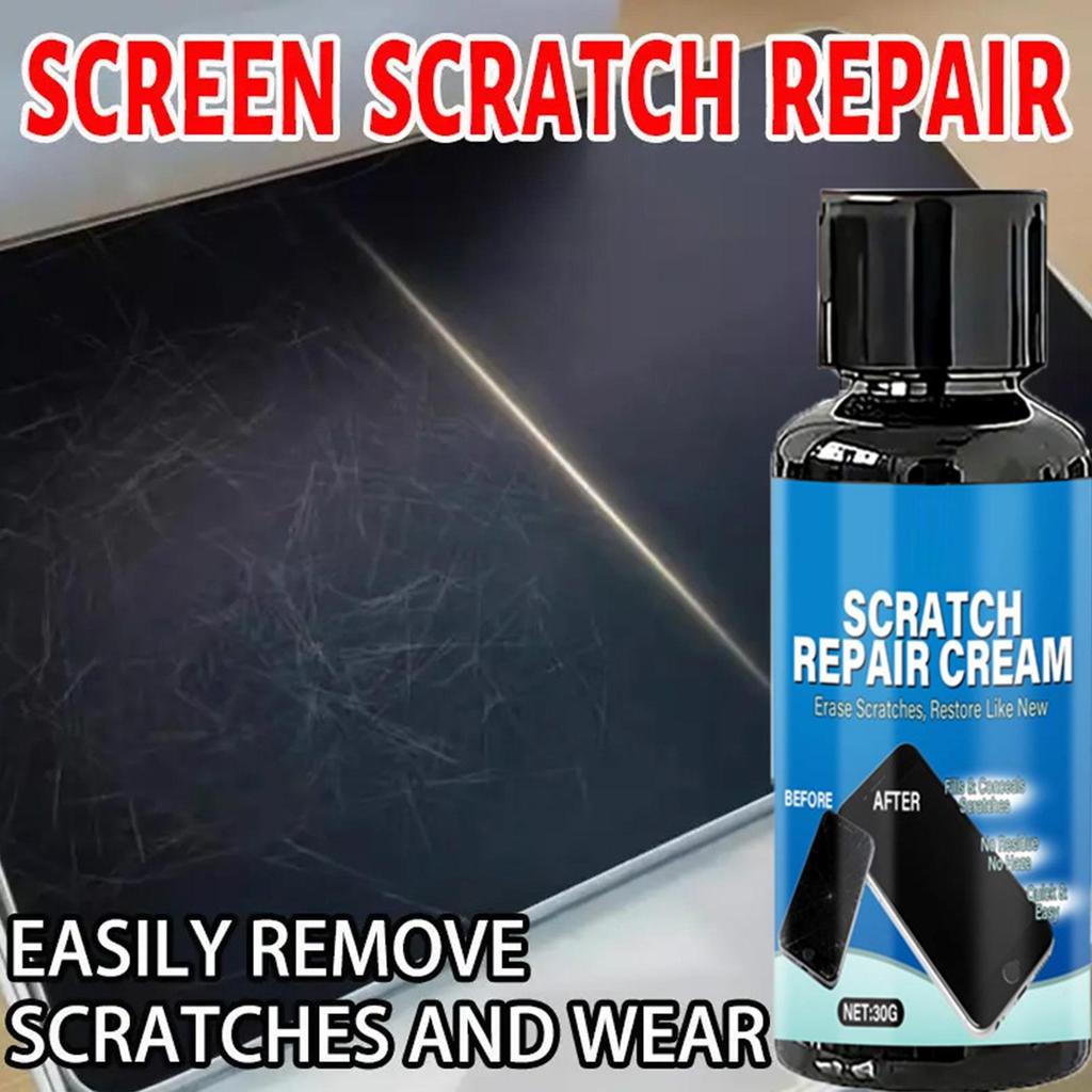 Универсальный набор для ремонта царапин на экране со губкой для смартфона, планшета, умных часов, линз очков, полировальная паста для смолы, простое нанесение