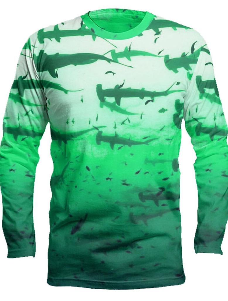 Мужская рубашка для рыбалки, уличная рубашка с длинными рукавами и защитой от ультрафиолета, дышащие, быстросохнущие, легкие, впитывающие пот топы, весна-лето, рыбалка