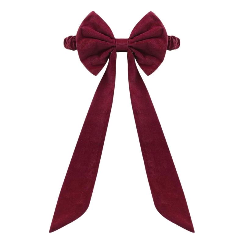 Christmas Velvet Chair Bows Tie Chair Back Ribbons Sashes Set for Weddings and Event for Enhancing Venue Elegances