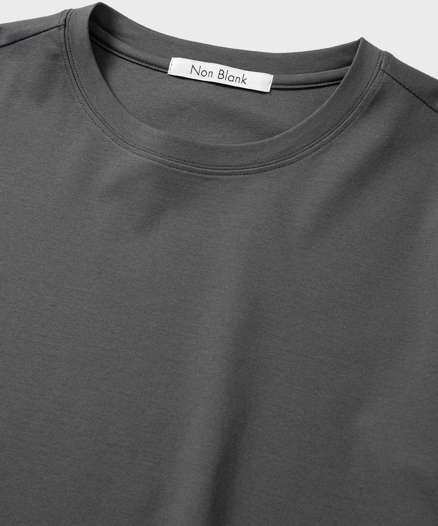 NONBLANK Reporter Cotton Crop Hs T-Shirt_Charcoal