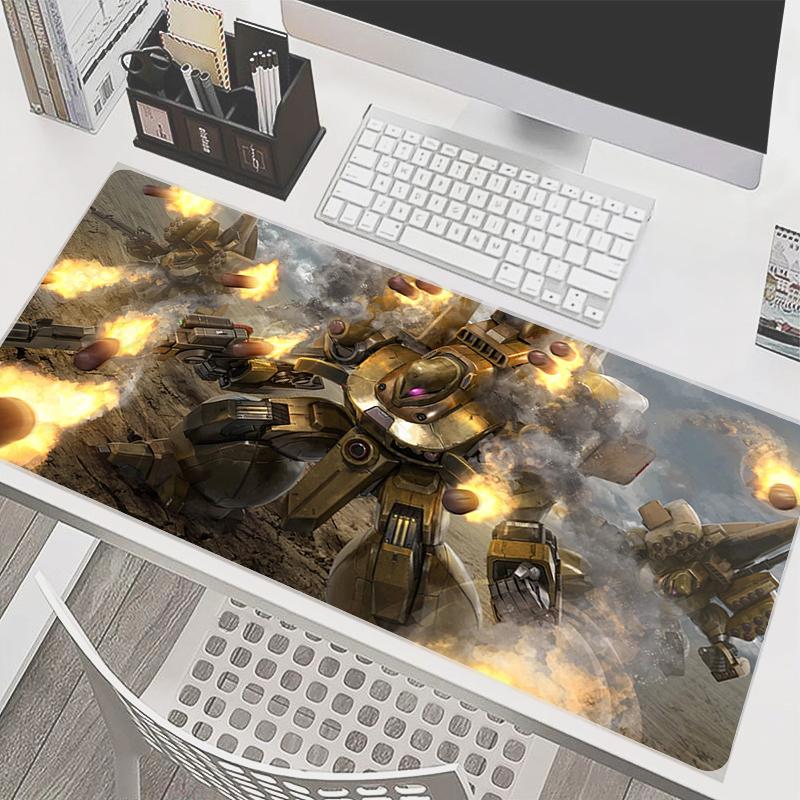 PC Mouse Pad Mmechanical Warrior Ggundam Computer Laptop Anime Large Mousepad Keyboards Pad Gamers Decoracion Desk Mat