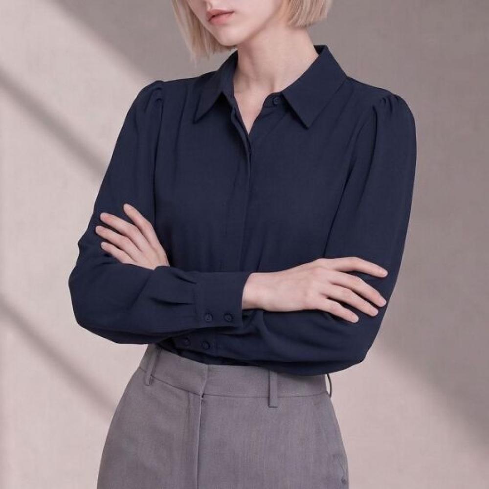DeSire RoSe Women S Long Sleeve Wrinkle Free Hidden Button blouSe