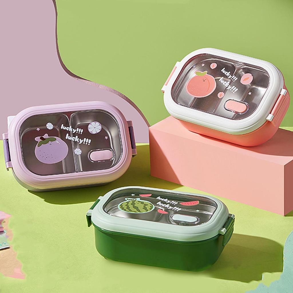 Ланч-бокс портативный герметичный разделенный термобокс из нержавеющей стали для студентов школьный офис изолированный пищевой контейнер