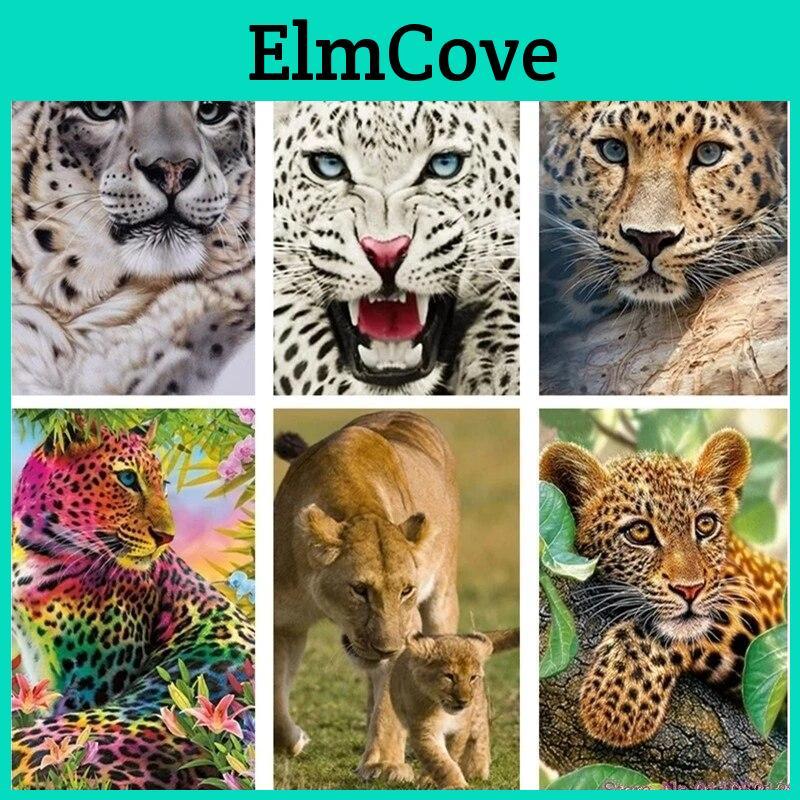 Diamond 5d Diamond Painting Diy Embroidery Cheetah Beast Animal Picture Mosaic Painting Kit Diamond Embroidery Home Decoration