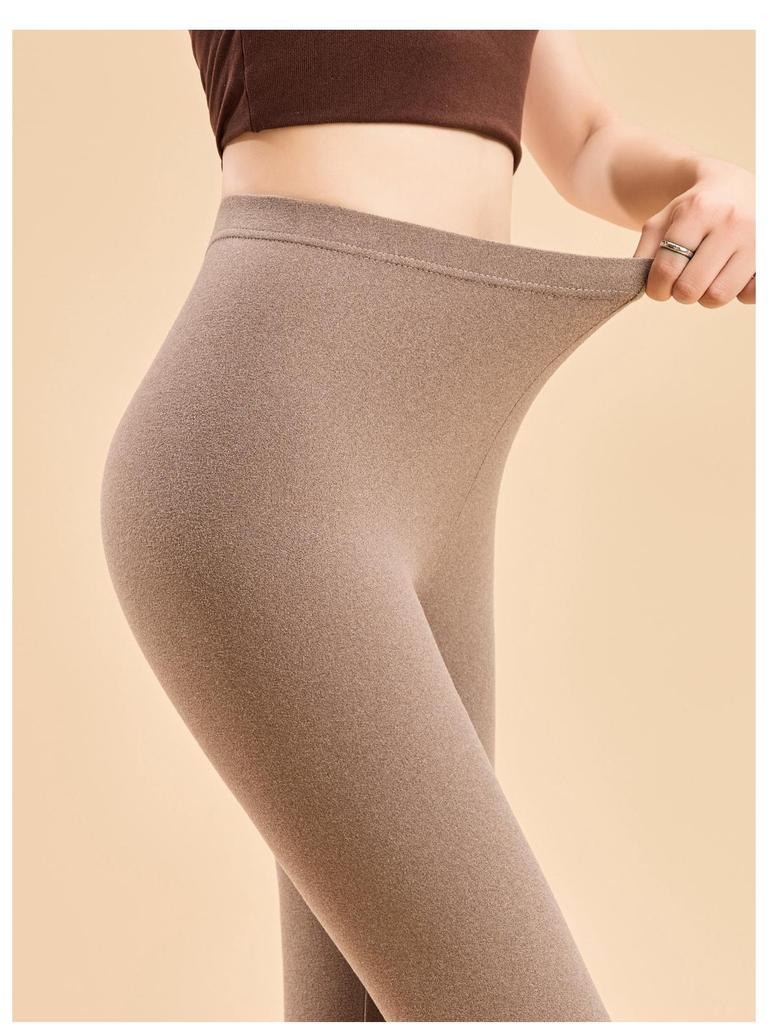 Бархатные Осенние Женские Леггинсы с Низкой Посадкой, Двусторонние, с Начесом, Теплые