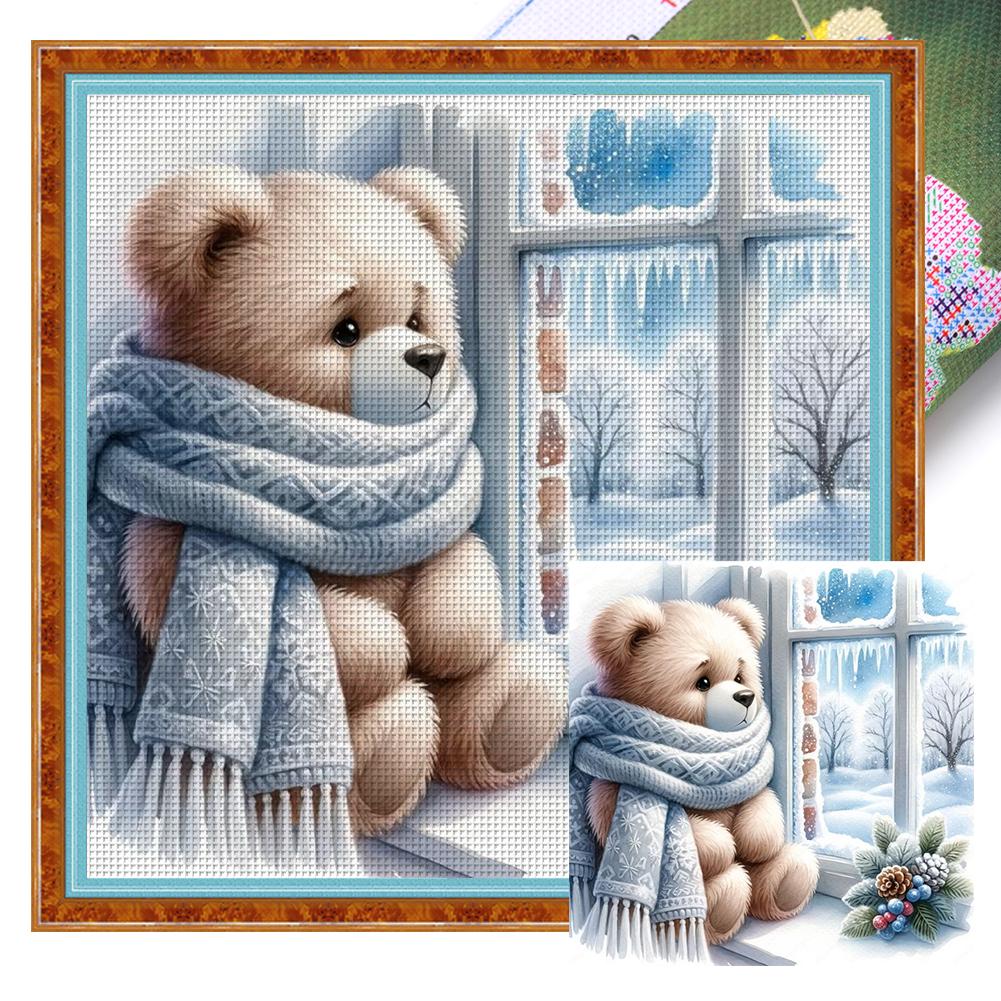 Мультяшная полная вышивка эко-хлопковая нить 11CT напечатанный набор для вышивки крестом работа