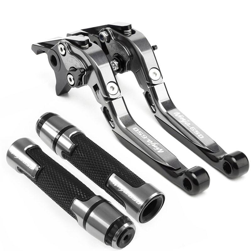 For NINJA 650 ABS 650R Ninja650 KRT 2017-2022 Motorcycle CNC Foldable Extendable Brakes clutch lever Handlebar handle kit