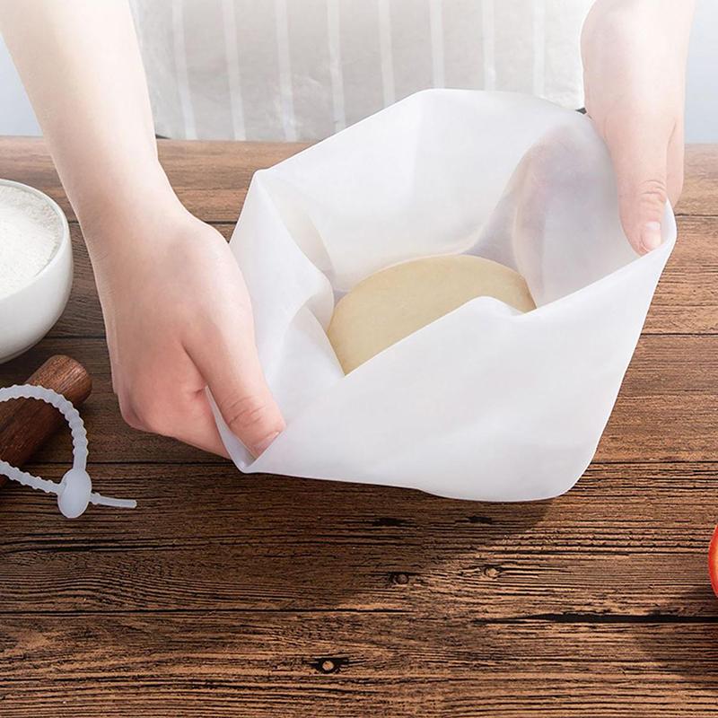 Силиконовый мешок для замешивания теста с лентой, мешок для муки, универсальный миксер для теста для хлеба, выпечки, пиццы, приготовления теста, кухонные инструменты