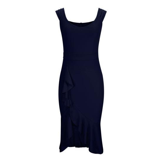 Миди-платье бодикон с открытыми плечами для женщин, платье без рукавов для гостьи на свадьбу, платье-русалка для коктейльной вечеринки