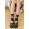 5 Pairs Elk Print Thickened Socks, Comfy & Warm Christmas Mid Tube Socks, Women's Stockings & Hosiery