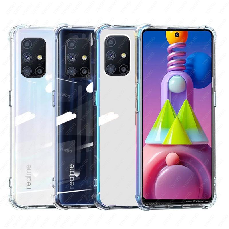Для Samsung Galaxy m51 чехол противоударный чехол для Samsung M51 2020 SM-M515F/DSN прозрачный мягкий чехол для телефона с подушкой безопасности силикон