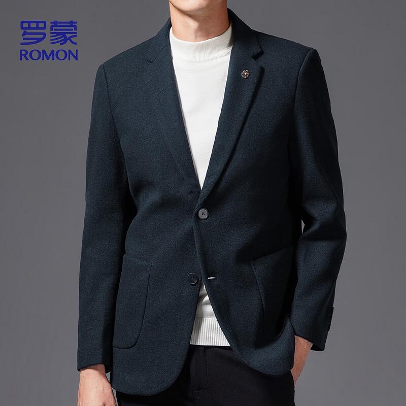 Мужской пиджак в стиле business casual из смесовой шерсти