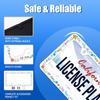 Colorful Flowers License Plate Frame Colorful Wildflower Floral License Plate Frames Stainless Steel Accessories Cars Decor With 4 Holes And Screws