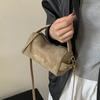 Простые женские сумки через плечо с текстурой искусственной замши, модные, с буквой, для работы, корейская версия, повседневные сумки
