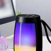 Mini Wireless Bluetooth-compatible Speaker with Colorful LED Light Support USB Disk TF Card Rechargeable