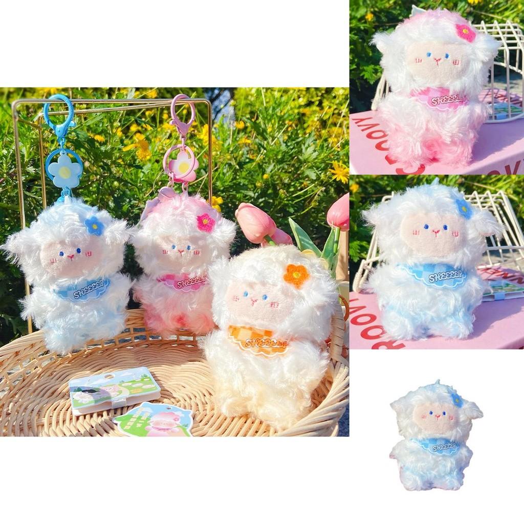 Очаровательный брелок-овечка Jinnew, милый мультяшный плюшевый аксессуар для куклы, подарок