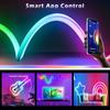 5M 10M RGB Светодиодная Неоновая Веревка Водонепроницаемая С Bluetooth Неоновая Веревка Пульт Дистанционного Управления Внутреннее Наружное Освещение Светодиодный Настенный Светильник