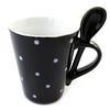[N5097] - Black 'Petits Pois' Mug
