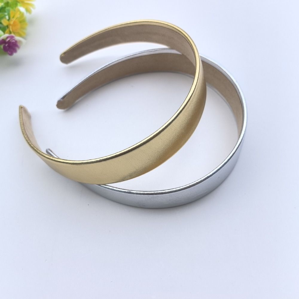 Glossy Leather Headband 3CM Width Women Hair Accessory Fashionable Face Wash Headband Daily Use