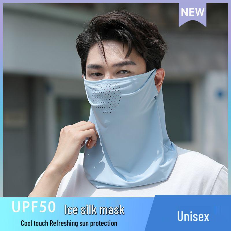 Дышащая летняя маска для защиты лица и шеи UPF 50+ для езды на велосипеде на открытом воздухе