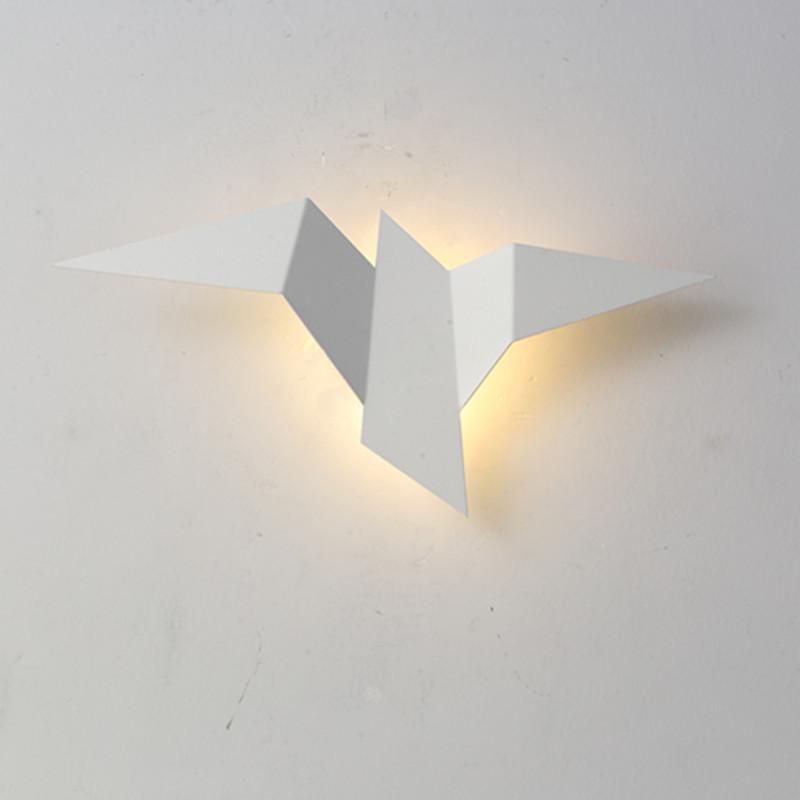 Indoor Wall Lamps Nordic Style Modern Triangle Shape LED Wall Lamps Living Room Lights 3W AC85-265V Simple Lighting