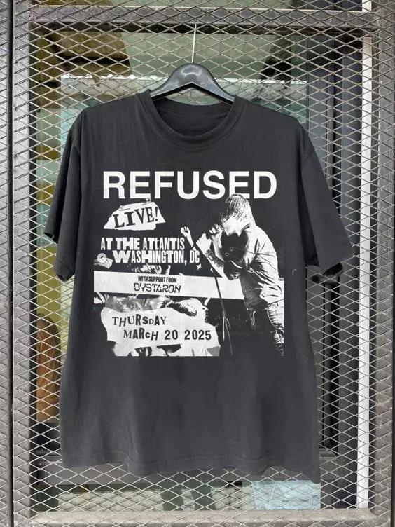 NEW Refused Tour 2025 Short Sleeve Full Size S to 5XL Unisex T-Shirt