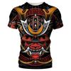 2025 модные футболки с рисунком маски самурая для мужчин Harajuku Streetwear 3d принт короткий рукав круглый вырез мужские топы