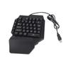 Портативная мини-клавиатура для игр, мышь, USB, RGB, подставка для запястья, полурука, 35 клавиш, клавиатура, мышь с конвертером