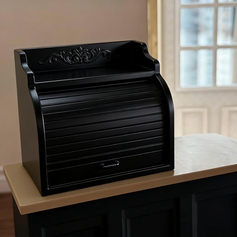 1Pcs 1 12 Miniature Bread Box European Roller Shutter Dollhouse Accessory for Realistic Kitchen Decor
