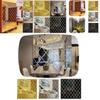 Factory Wholesale Cross-border Diamond Combination Living Room Tv Sofa Background Wall Acrylic Mirror Decorative Wall Sticker