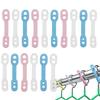 Фиксированная ветрозащитная пряжка для вешалки для одежды 20 шт. Нескользящая фиксирующая прочная пряжка Простые принадлежности для стирки для домашней одежды Аксессуары