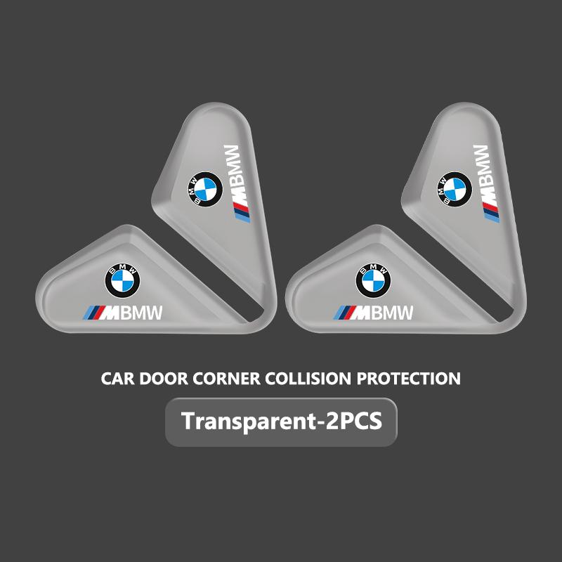 QCSD2 2pcs Car Door Corner Anti-Collision Stickers Protector Cover For BMW Performance X1 M3 M6 F01 F02 E34 E36 E60 F10 F20 X6