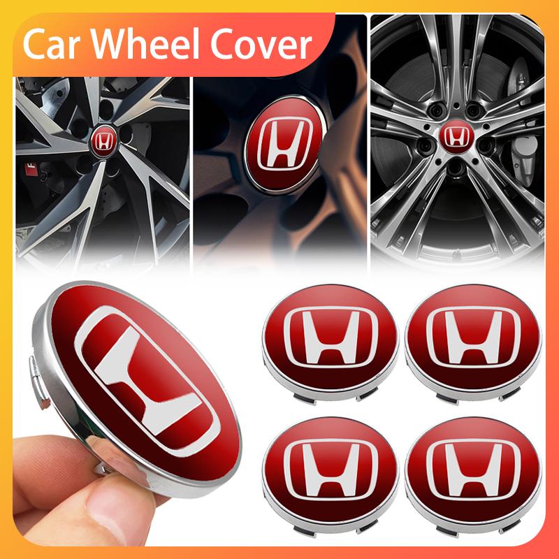 4pcs 60mm Car Wheel Center Hub Center Cap Rim Hub Dustproof Cover Emblemem For Honda Accord CRV HRV City Odyssey Accessories ahx256