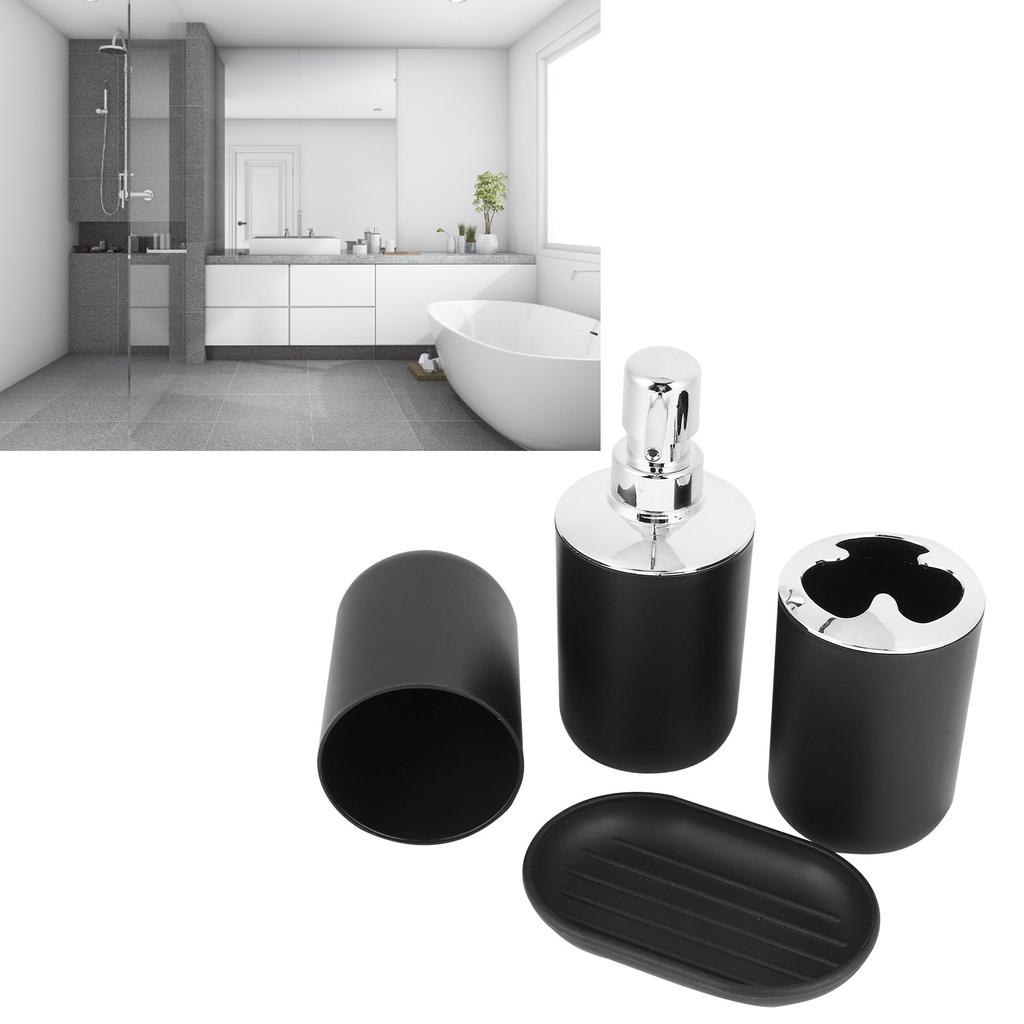 Набор аксессуаров для ванной комнаты 4 шт./набор Мыльница Диспенсер Стакан для хранения Стакан для полоскания рта Набор для ванной