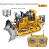 Remote Control 9-Channel Crawler Bulldozer Toy - 1:24 Scale Simulation Model for Kids