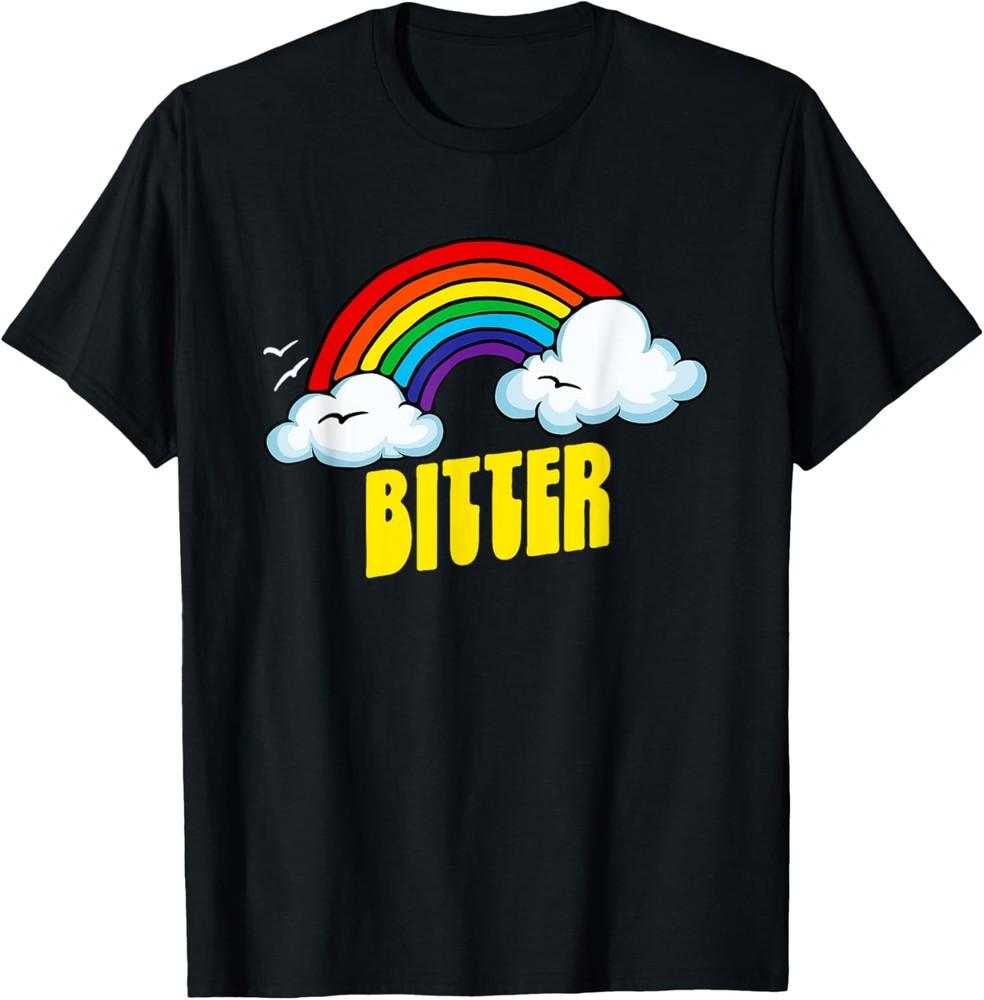 Cute Bitter Funny Sarcastic Retro Vintage 80's Rainbow T-Shirt Unisex T-Shirt
