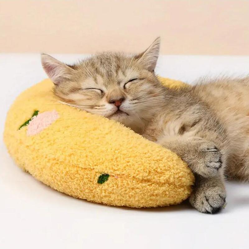 Подушка в форме буквы U для щенков, котят, глубокого сна, товары для животных, протектор для шеи, подушка для маленьких питомцев, модная подушка для кошек, собак, подголовник, подушка для сна, изящные украшения