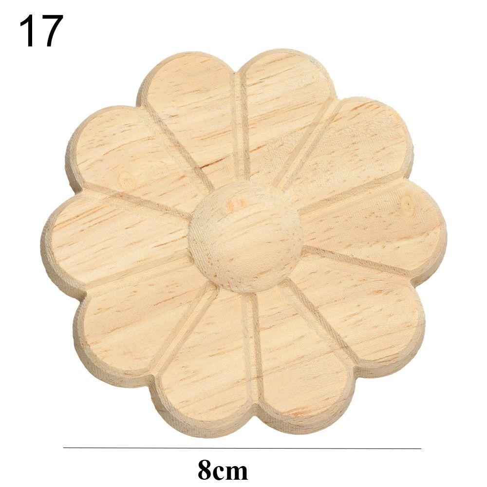 Украшение двери деревянные фигурки ремесла резьба по дереву декоративная деревянная резная угловая аппликация рамка