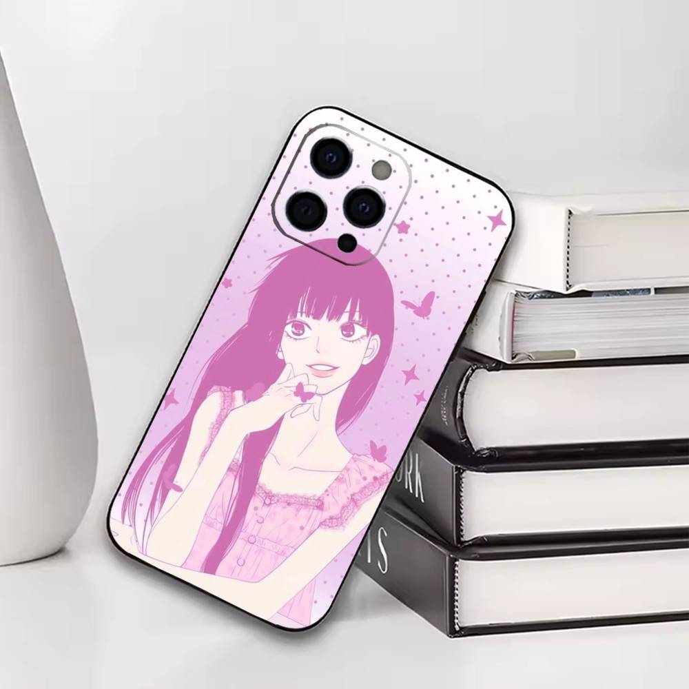 Kimi ni Todoke Чехол для телефона для iPhone17,16,15,14,13,12,11 Plus,Pro Мягкий силиконовый черный чехол