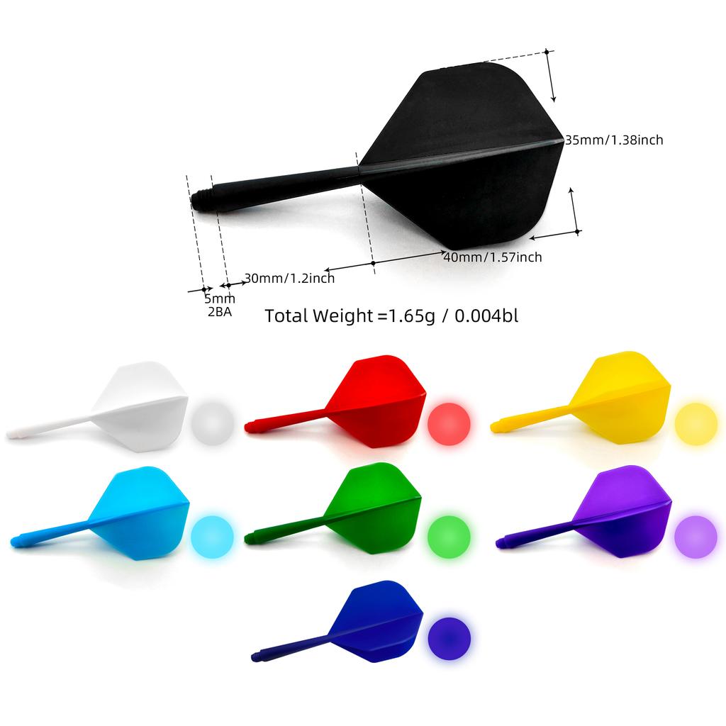 Professional PENPEN LT02 Plastic Dart Flights-74mm 2BA Screw for Soft Tip Darts Precision & Durable 1pc