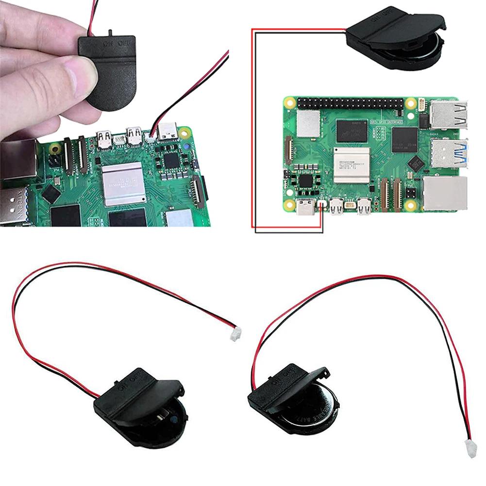 Для Raspberry Pi 5 Бокс для батареи RTC Держатель часов реального времени с батареей/без батареи Набор батареи часов RTC для RPI 5 Pi5
