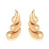 Simple European and American Style Women's Water Drop Earrings Niche Comma Design High-end Earrings